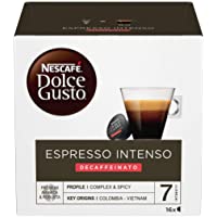 NESCAFÉ Dolce Gusto Espresso intenso descafeinado | Cápsulas de Café - 16 cápsulas de café